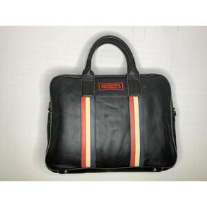 Vintage GrandPrix Originals Leather Messenger Double Handle Shoulder Bag P146